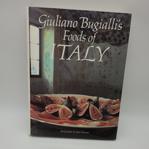 Giuliano Bugialli's Foods of Italy Cookbook HB DJ 1984 Color Photos - Picture 1 of 7